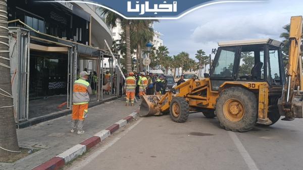 مكاينش التساهل.. حملة غير مسبوقة لتحرير الملك العمومي بمرتيل